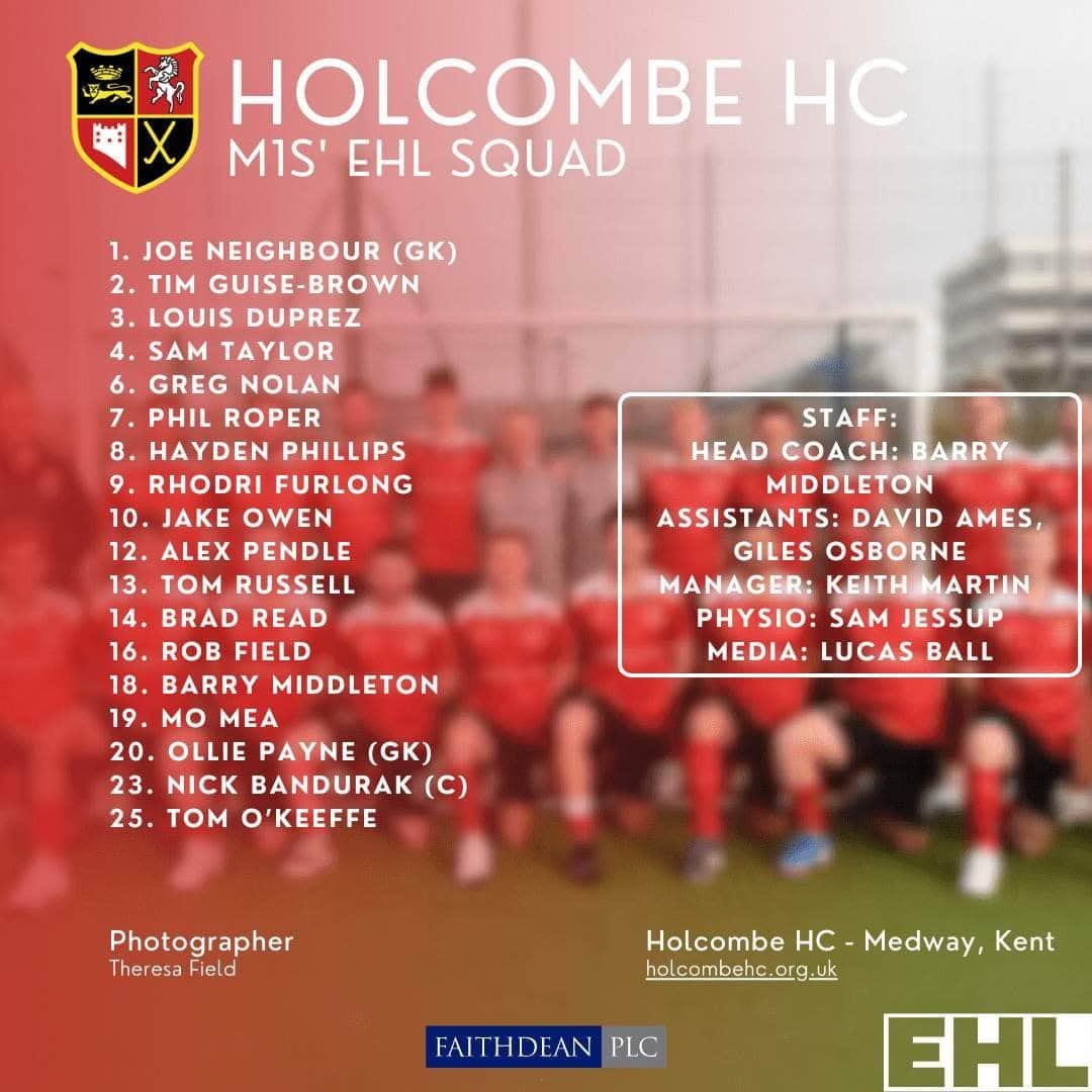 image 2 - England: Holcombe Announce Travelling Squad for Euro Hockey League KO16 - Holcombe have announced their travelling squad of 18 for the KO16 round of the Euro Hockey League in Barcelona from 6th-8th October.