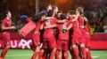 The Red Lions winners of the second edition of the Hockey Pro League
