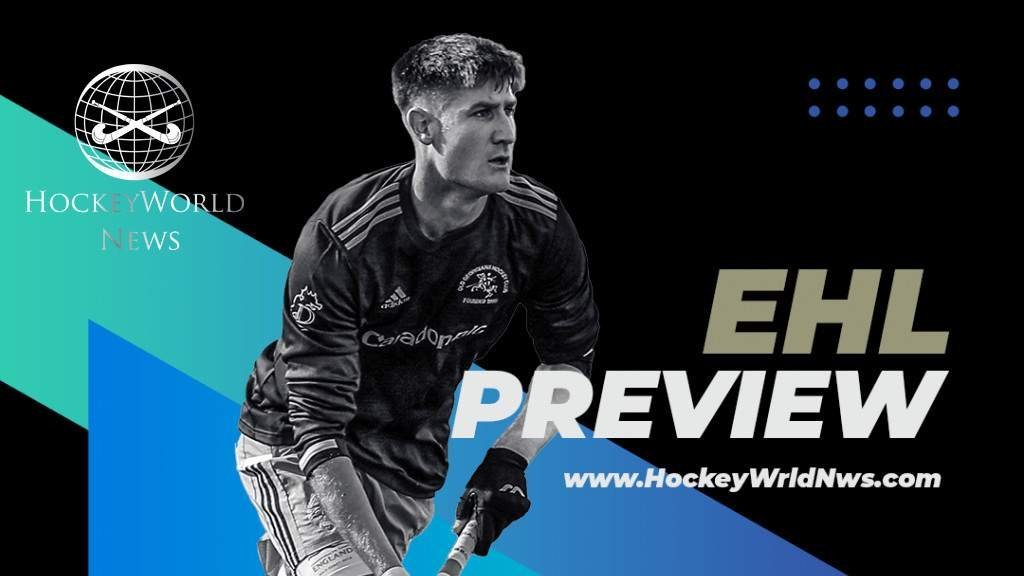 EHL Preview 1024x1024 social - League Showdown Hampered by International Call Ups - Media Guide - First plays second in the Men’s Hockey League Premier Division Top Six on Saturday night when leaders Old Georgians will hope to extend their current five point lead.