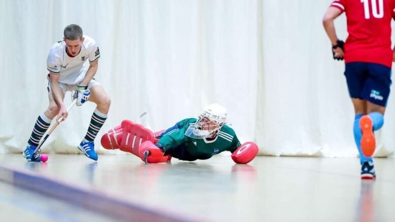 271345154 441159830828349 8898626086760952257 n - Indoor Hockey: Men's Super-Sixes - After the first weekend of action in Repton, the Premier Division has started to split into two, with the top five teams separated by just three points, chasing one of the coveted top four places and qualification for Finals day.