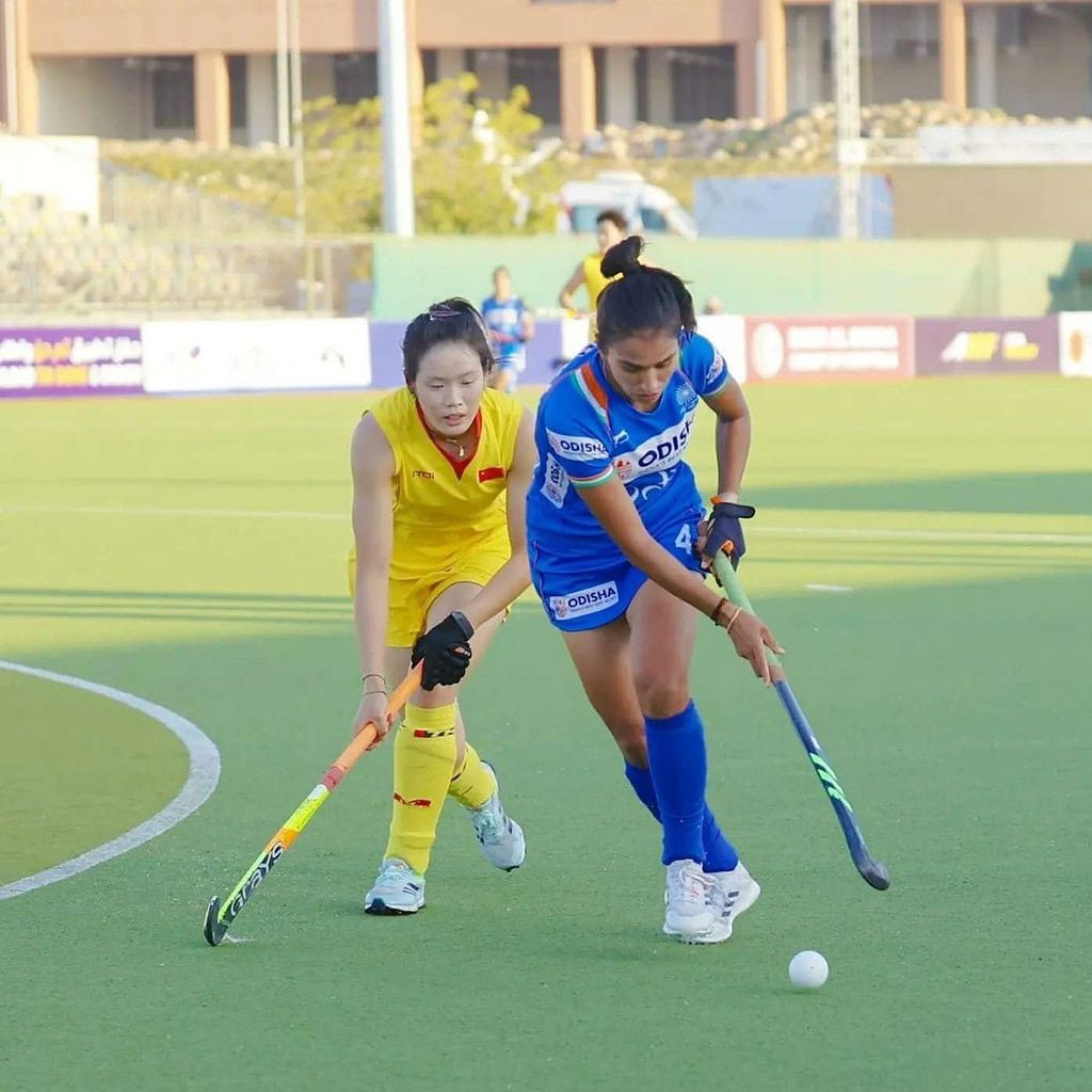 FKMgti4WQAkvkBX - India Claim Asia Cup Bronze - India defeated China 2-0 to claim the bronze medal at Friday's Women's Hockey Asia Cup 2022 at Muscat's Sultan Qaboos Sports Complex.