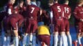 Old Georgians team huddle