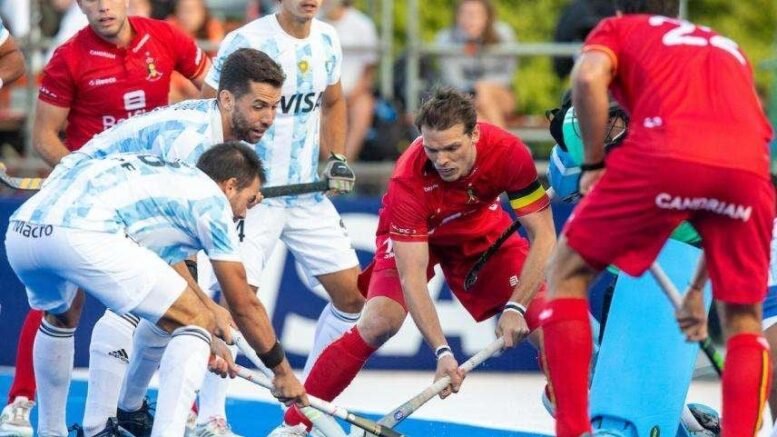 B9729947125Z.1 20220213085018 000GJ3JSUNTM.1 0 - Uninspiring Belgium Red Lions lose to Argentina - The Red Lions could not impose their game and lacked a bit of percussion to really worry the Leones.&nbsp;But in the 10th minute, on their first shot on goal, Sebastien Dockier deflected a backhand shot from Cédric Charlier into the back of the net.&nbsp;The second quarter was hardly more inspired.&nbsp;It lacked structure and regularity.&nbsp;But also, sometimes, concentration to gain the upper hand over the Argentines despite a domination in the statistics (64% possession, 2 pc, 12 circle entries and 6 shots on goal).