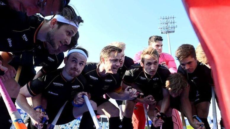 5366 WSP2203264413 - Labor Victory for Germany Against the Spanish Selection - Germany with lightning start after penalty corner&nbsp;