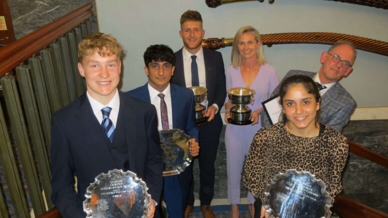 IMG 0745 scaled - The Youth and Junior Winners of the Prestigious Hockey Writers' Awards Have Been Announced. - The Hockey Writers' Club youth and junior awards for 2021 were presented to four new rising stars of the game at the annual awards lunch on Friday March 25th at the Royal Thames Yacht Club in Knightsbridge, London.