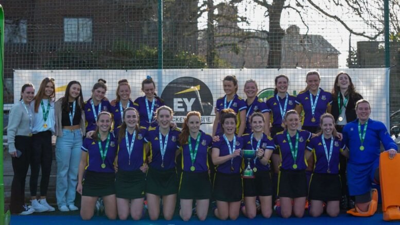 Pembroke womens EYHL champions Pic Max Fulham scaled - Pembroke taken to the wire before landing maiden EYHL crown - Aisling Naughton’s spectacular second minute goal was enough to get Pembroke the 1-0 win against Muckross they needed win the women’s EY Hockey League for the first time. 