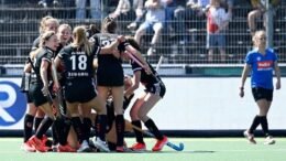 WSP180422 0025 - EHL: Veenendaal the Great - Amsterdam Take EHL Glory - For the 15th time in history, @AHBCAmsterdam has become the club champion of Europe, thanks to the heroics of GK @AnneVeenendaal @worldsportpics_