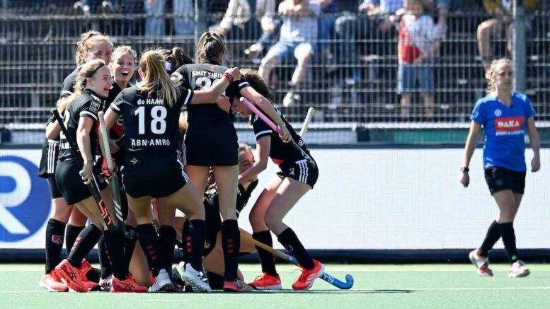 WSP180422 0025 - EHL: Veenendaal the Great - Amsterdam Take EHL Glory - For the 15th time in history, @AHBCAmsterdam has become the club champion of Europe, thanks to the heroics of GK @AnneVeenendaal @worldsportpics_