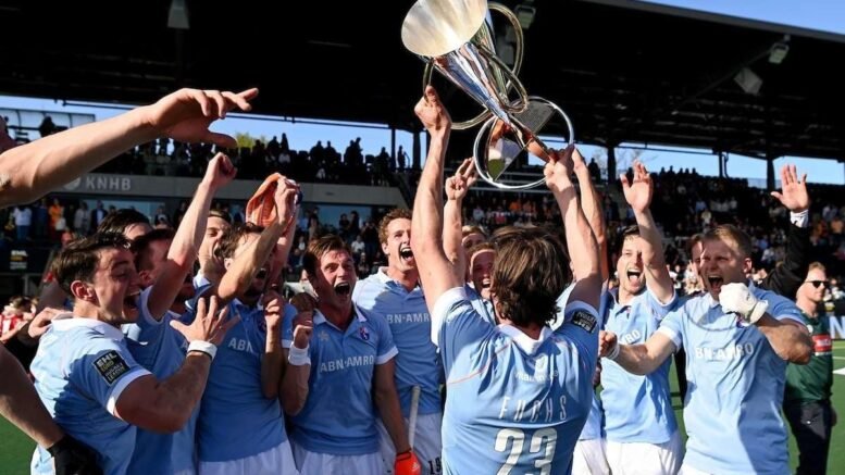 WSP180422 0366 - EHL: It's 5 and Out as Fuchs Takes the EHL Crown Once Again. - @hcbloemendaal added to their bulging trophy cabinet with their fifth @EHLHockeyTV title. The first team to defend the EHL crown, was expertly led by 'Mister EHL' Florian Fuchs on his departure from the European stage.