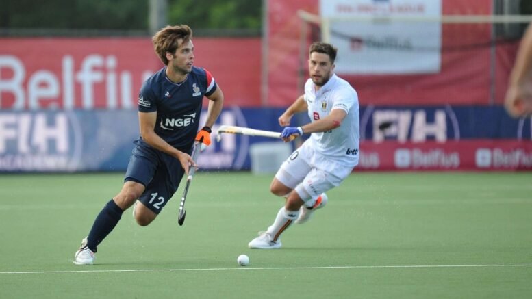 BE FR mai22 BELGIQUEFRANCE 23 min scaled - France: Les Bleus End the Pro League With Two Great Performances Against Belgium - Same situation for the last ¼ time during which the defences take over timid and often disorderly attacks from both sides. 3 CP obtained by France at 52' and 58' will not change anything and the Belgian Olympic champions logically win without outrageously dominating their opponents of the day (10 entries into the Belgian circle and 6 shots, against 21 penetrations in the circle and 11 shots for the Belgian team).