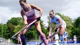 wsp 2205221734 - Pro-League: Leaders Argentina Beat the Danas Again - In the FIH Proleague on May 22, 2022 in Berlin, the Danas met Argentina for the second time in 48 hours.&nbsp;After national coach Valentin Altenburg's team narrowly lost 2-1 to the South Americans the day before, Germany had to admit defeat in the second game, 3-1.&nbsp;Nike Lorenz scored the goal for Germany.&nbsp;Maria Granatto scored twice for Argentina and Jimena Cedres once.
