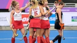 2022 1387 16555 001 c4 13 - CWG22: Canada Starts Strong With 4-0 Win Over Wales - The Canadian WolfPack got off the mark in style in their games opener, defeating Wales 4-0 in comfortable fashion. Brie Stairs (Kitchener, Ont.) led the way with two goals, while Sara McManus (Tsawwassen, B.C.) and Hannah Haughn (North Vancouver, B.C.) also got on the board. Rowan Harris (Ottawa, Ont.) recorded the shutout, while Melanie Scholz (Calgary, Alta.) kitted up to earn her first senior cap.