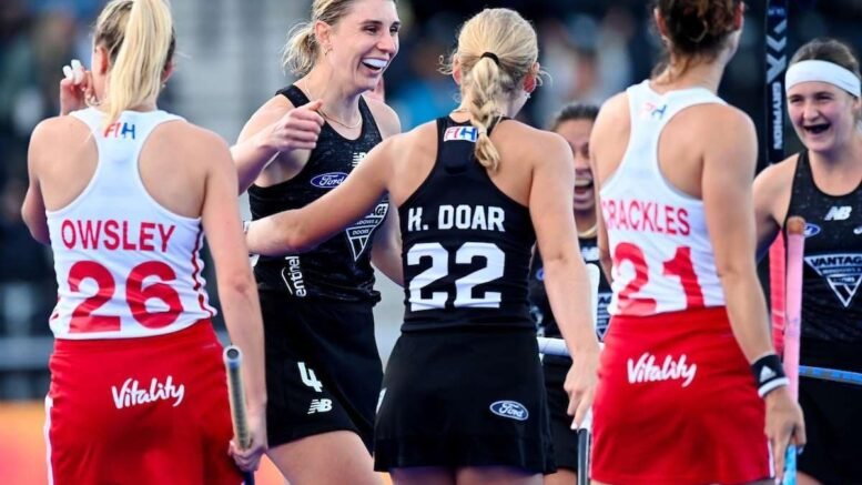 2022 1388 16418 001 c4 14 - World Cup: New Zealand Top Group B After Convincing Win Over England - New Zealand took control of Pool B at the Women’s World Cup in Amstelveen, coming from behind to win 3-1 and leave England with work to do against China on Thursday at 1530 BST.