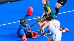 Mbande - World Cup: Germany Advance Despite Mbande Excellence in South Africa Goal - The German women's national hockey team reached the quarter-finals of the World Cup with a 1-0 win in the crossover game against South Africa. In a long time – at least in terms of the result - the German team was superior in a tight game. Only the numerous missed chances and penalty corners prevented clear conditions prevailing early on in the game. Nike Lorenz scored the decisive goal (38th minute) after a penalty corner. The next opponent of the German team is New Zealand on Tuesday, July 12th, 5:00 p.m.