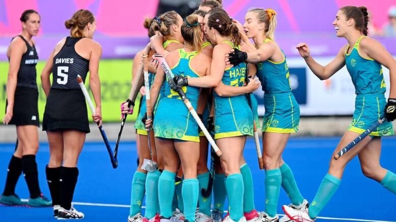2022 1387 16564 001 c4 05 - CWG22: Hockeyroos Grind Out Narrow Win Over Black Sticks - Kaitlin Nobbs’ fifth goal of the Birmingham 2022 Commonwealth Games was enough to send the Hockeyroos to the top of Pool B as they defeated New Zealand 1-0.
