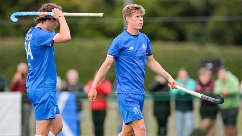 220825ADY8992 - Scotland: Bluesticks Lose to Wales in Close Encounter - Scotland men were defeated 1-0 by Wales in a very close match in Men’s EuroHockey Qualifier D in Uddingston. Wales top the table on six points with one game left to play.