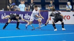 ADZ10846 - New Zealand: Black Sticks Fall to Spain - Spain came out of the quarter break and continued to put the pressure on the New Zealand defence, with Enersen again making some fine saves to keep the scoreline at 1-0