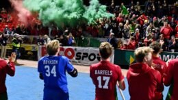 WSP2209303118 - EHL: Gantoise and Polo Win FINAL8 Ticket - Gantoise andHamburger Polo Club stormed into the EHL Men's FINAL8 for the first time asthey picked up victories over AH&BC Amsterdam and Lisnagarvey Hockey Clubon day two in Hamburg.