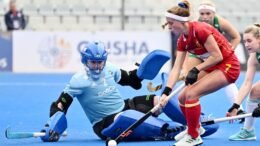 2022 1438 17050 001 c4 31 - Nations Cup: Favourites Spain Have Perfect Start - Spain and India came into the FIH Hockey Women’s Nations Cup Spain 2022 as the two prohibitive favourites, and justified that status by putting on dominant displays in their contests against Ireland and Chile, respectively, to take all 3 points in their opening encounters. Japan joined Spain and India on three points after securing a closely contested victory in the final game of the day, against a young South African side, with less than 5 minutes left in the encounter. Earlier, in the opening encounter of the Nations Cup, Korea and Italy could not be separated as both teams took one point each from the draw, giving Spain a 2 point lead at the top of Pool A. India and Japan both end day 1 with 3 points each in Pool B, with India holding first place over Japan, thanks to their better goal difference. 