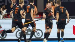 Brinkman Netherlands celebrates - World Cup: Second Half Performance Wins Bronze for the Netherlands - The Orangemen have won a medal at a World Cup for the fourth time in a row.&nbsp;In the consolation final of the global tournament in Bhubaneswar, a mentally strong Netherlands defeated Australia 3-1, mainly thanks to an excellent second half.