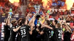 FU22301298141 - World Cup: Germany Secure Third World Cup Gold - Germany on Sunday clinched their third men's Hockey World Cup title after beating defending champions Belgium 5-4 in shootout in Bhubaneshwar.&nbsp;Trailing 0-2 at the break, Germany scored three goal in the second-half to take a 3-2 lead. However, Belgium equallised in the dying embers of normal time from a penalty corner. In the penalty shootout, Germany eventually prevailed 5-4.