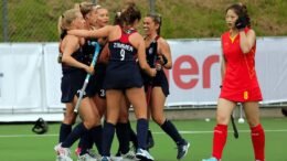 USA Vs China - Pro League: USA Bounce Back From Defeat to Win 2-0 - It took until the 5th minute of the game before either team positively broke into their attacking end. This came for China when Chen Yang drove the right baseline and Zhong Jiaqui’s shot was stopped by USA goalkeeper&nbsp;Kelsey Bing&nbsp;(Houston, Texas). The United Eagles had two circle entries in the quarter but were unable to produce an outcome. The first came when&nbsp;Amanda Golini&nbsp;(Randolph, N.J.) dribbled on the left baseline but couldn’t keep the ball in bounds. Next,&nbsp;Leah Crouse&nbsp;(Virginia Beach, Va.) received an overhead and pushed forward with&nbsp;Megan Rodgers&nbsp;(San Diego, Calif.), but she was unable to keep possession. China upped their pressure against USA’s defense, which paid off on a few turnovers, but the game remained scoreless.