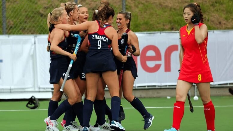 USA Vs China - Pro League: USA Bounce Back From Defeat to Win 2-0 - It took until the 5th minute of the game before either team positively broke into their attacking end. This came for China when Chen Yang drove the right baseline and Zhong Jiaqui’s shot was stopped by USA goalkeeper&nbsp;Kelsey Bing&nbsp;(Houston, Texas). The United Eagles had two circle entries in the quarter but were unable to produce an outcome. The first came when&nbsp;Amanda Golini&nbsp;(Randolph, N.J.) dribbled on the left baseline but couldn’t keep the ball in bounds. Next,&nbsp;Leah Crouse&nbsp;(Virginia Beach, Va.) received an overhead and pushed forward with&nbsp;Megan Rodgers&nbsp;(San Diego, Calif.), but she was unable to keep possession. China upped their pressure against USA’s defense, which paid off on a few turnovers, but the game remained scoreless.