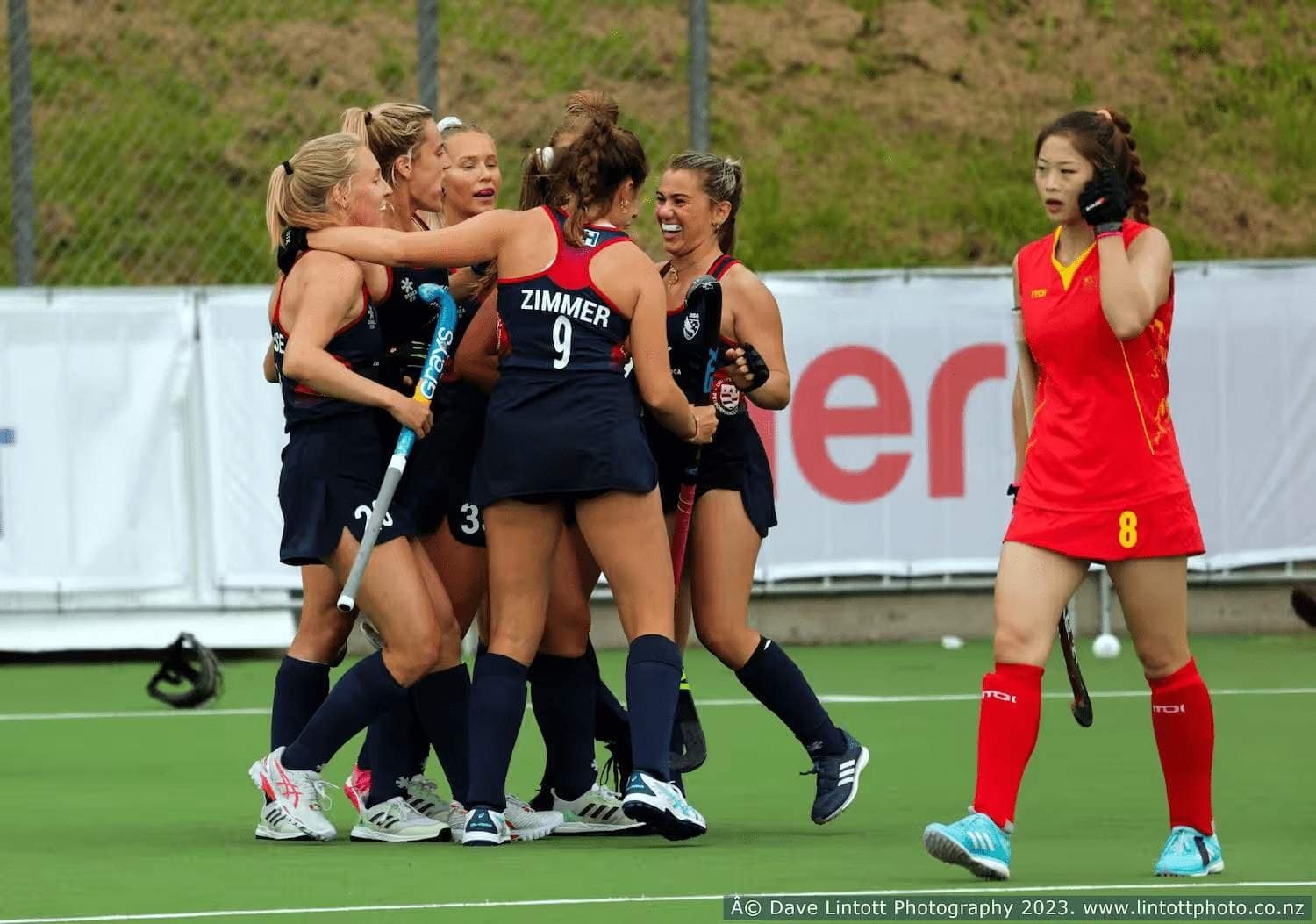 Pro League: USA Bounce Back From Defeat to Win 2-0 334 USA Vs China - Pro League: USA Bounce Back From Defeat to Win 2-0 - It took until the 5th minute of the game before either team positively broke into their attacking end. This came for China when Chen Yang drove the right baseline and Zhong Jiaqui’s shot was stopped by USA goalkeeper Kelsey Bing (Houston, Texas). The United Eagles had two circle entries in the quarter but were unable to produce an outcome. The first came when Amanda Golini (Randolph, N.J.) dribbled on the left baseline but couldn’t keep the ball in bounds. Next, Leah Crouse (Virginia Beach, Va.) received an overhead and pushed forward with Megan Rodgers (San Diego, Calif.), but she was unable to keep possession. China upped their pressure against USA’s defense, which paid off on a few turnovers, but the game remained scoreless.