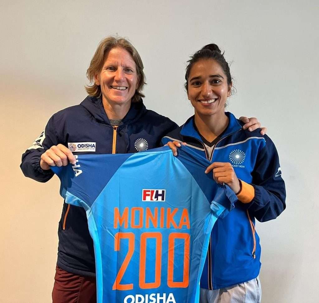 asia hockey india congratulates monika on completing 200 international caps 6466168db4f29 - Asia: Hockey India congratulates Monika on completing 200 International Caps  - New Delhi, 18th May 2023: The opening match of India’s Tour of Australia witnessed the Indian Women’s Hockey Team midfielder Monika achieve the milestone of completing 200 international caps.