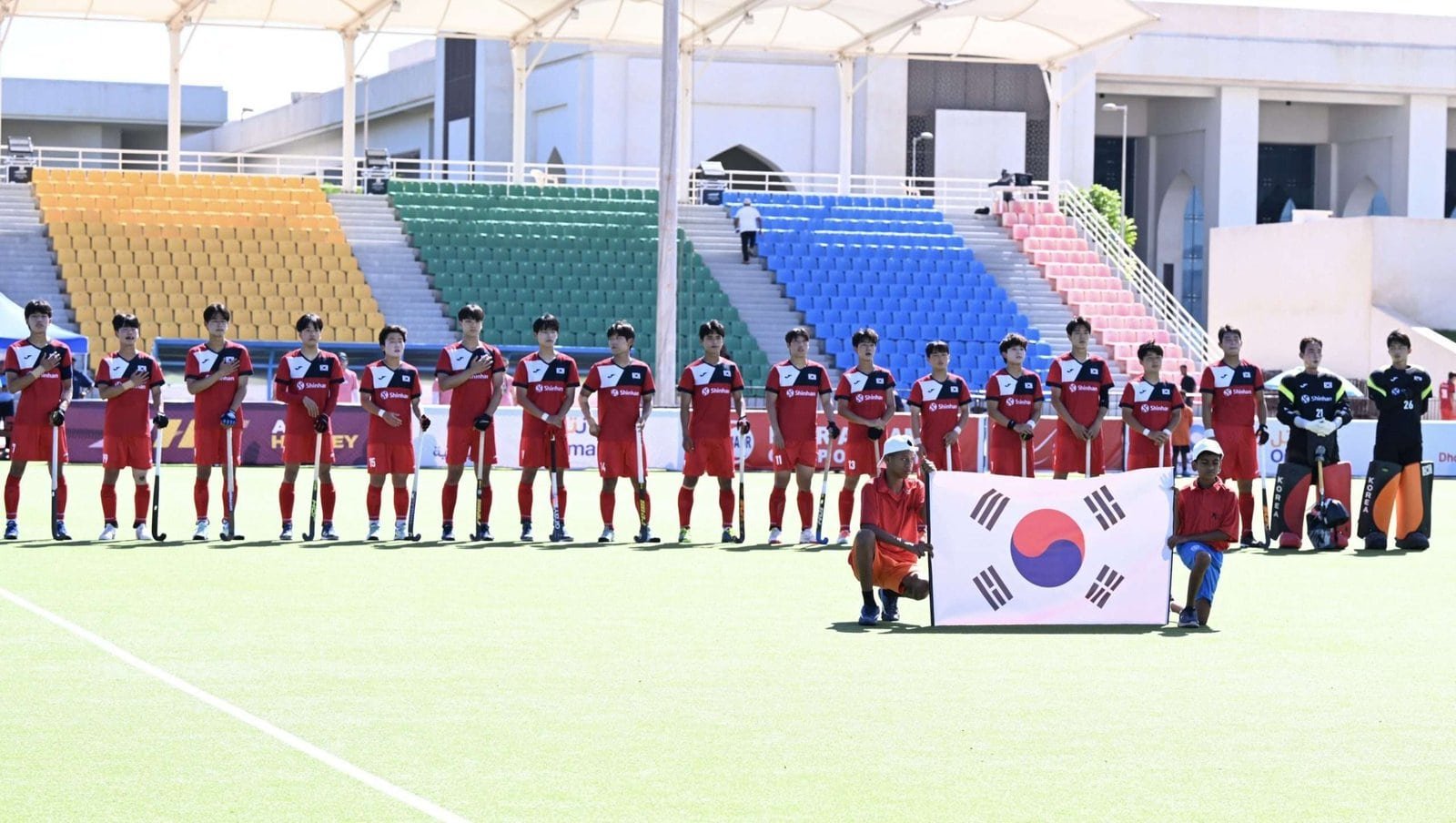 asia mens junior asia cup 2023 day 2 646e7eacb99d5 - Asia: Men’s Junior Asia Cup 2023 – DAY 2 - At Sultan Qaboos Youth Complex for Culture and Entertainment where three matches would be played, one for Pool B and two for Pool A. With a sunny and ideal day to play field hockey, teams that already made their first appearance would face teams that would make their debut today, May 24.