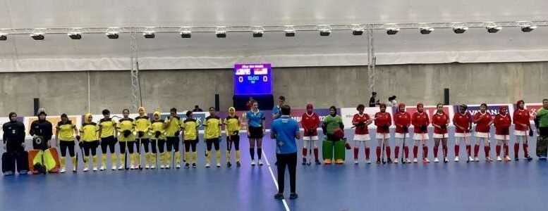 defeat indonesia womens squad into gold medal finals 6457f9c817295 - Defeat Indonesia, Women's Squad Into Gold Medal Finals - The National Women's Indoor Hockey Team secured a slot on the final stage after successfully defeating their opponent, Indonesia 4-2 in the last match of the round robin, Indoor Hockey Event, SEA Games 2023, Phnom Penh, Cambodia which took place at Dinosaur Park Hall , Chroy Changvar, today.