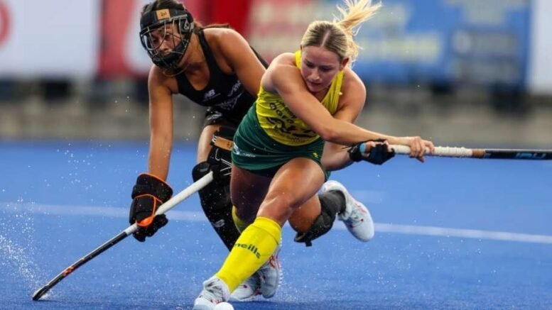 schonell shines as hockeyroos defeat black sticks 644fdfb9483d0 - Schonell shines as Hockeyroos defeat Black Sticks - Courtney Schonell was the star, scoring her first two international goals to secure the Hockeyroos a come from behind 2-1 win over New Zealand in their final match of the FIH Pro League ‘mini tournament’ in Christchurch.