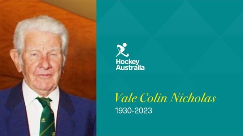vale colin nicholas oam 645336d10e9c7 - Vale Colin Nicholas OAM - Hockey Australia is saddened to hear of the passing of Life Member and former HA President Colin Nicholas at the age of 92.