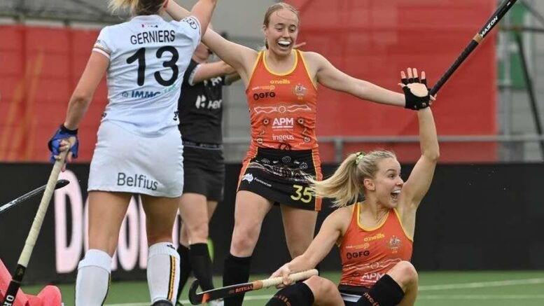 australia hockeyroos go undefeated in belgium with final shootout victory 6490d07296654 - Australia: Hockeyroos go undefeated in Belgium with final shootout victory - The Hockeyroos have wrapped up their FIH Pro League 2022-23 campaign with a nail biting 3-2 shootout bonus point victory over Belgium in Antwerp.