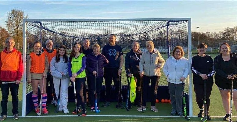 england walking hockey festival at crewe vagrants 649bfacfce9e0 - England: Walking Hockey Festival at Crewe Vagrants - Crewe Vagrants Hockey Club coach James Clark has successfully ran a walking hockey group every Monday with a group of 20 players with a variety of expectations and motivations.  