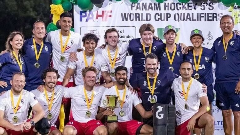 fih double delight for usa at 2023 hockey5s pan american cup 64875b15410f0 - FIH: Double delight for USA at 2023 Hockey5s Pan American Cup - The 2023 Hockey5s Pan American Cup came to an end yesterday in Kingston, Jamaica as USA won the gold medal, and along with Uruguay and Paraguay, qualified for the inaugural FIH Hockey5s World Cup Oman 2024 in the women’s competition. USA also took gold in the men’s competition and were joined by Trinidad & Tobago and Jamaica in qualifying for the World Cup.