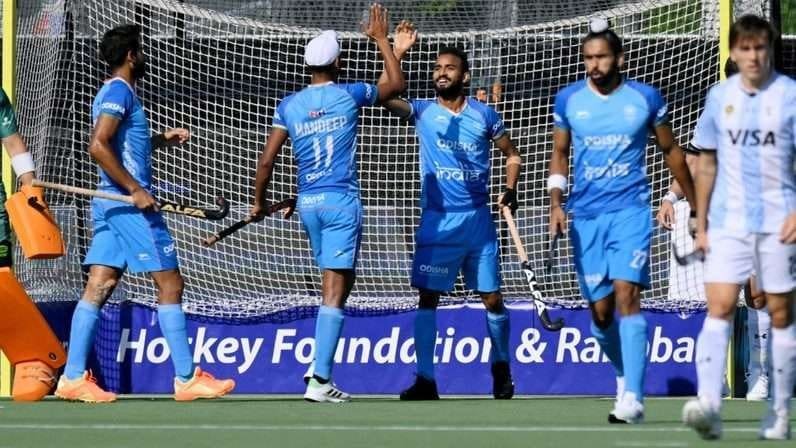 india india end fih hockey pro league 2022 23 campaign with a 2 1 win against argentina 648764c10115a - India: India end FIH Hockey Pro League 2022-23 campaign with a 2-1 win against Argentina - ~  Akashdeep Singh (2') and Sukhjeet Singh (14') score in India's victory; With this win, India stays on top of the pool table ~