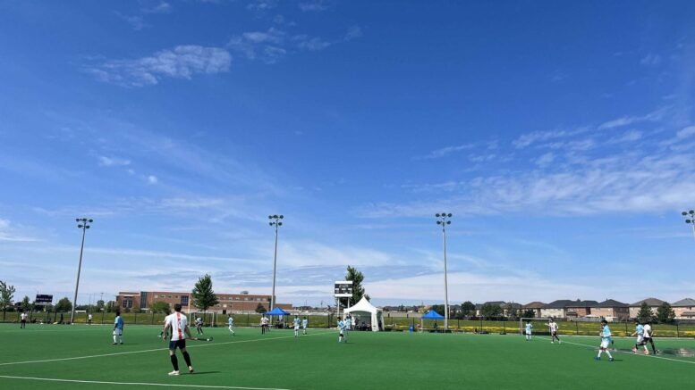 canada home field feature cassie campbell field 64b16baaa10dc - Canada: Home Field Feature: Cassie Campbell Field - The Cassie Campbell Community Centre in Brampton, Ontario opened its water-based turf field in 2013. This facility has not only become a hub for the local field hockey community but has also gained national recognition as a quality venue for major field hockey events, such as this year’s U16 and U18 National Championships.  