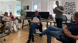 ehf eurohockey digital transformation project holds full partner meeting 64c00e509e8f4 - EHF: EuroHockey Digital Transformation project holds full partner meeting - The EuroHockey Digital Transformation project, which is co-funded by the European Union, held a full partner meeting at the head office of digital partners Skylark Creative in Shoreditch in London, England last week.