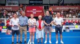 great britain gb caps presentations continued in london at fih pro league 64a405ff2c5b3 - Great Britain: GB Caps presentations continued in London at FIH Pro League - After last year’s successful presentation day of 130 Great Britain honours caps, a further 19 former Great Britain Hockey players were recognised and presented with their GB Caps during the recent FIH Hockey Pro League matches held at Lee Valley Hockey and Tennis Centre in June 2023.   Just over six years ago, The Hockey Museum, with the support of GB Hockey and the Hockey Internationals Club, took on the challenge of compiling a complete record of all Great Britain men’s and women’s international games played since the first men’s match in 1920 and the women’s in 1965.  This mammoth task was undertaken primarily by volunteers from The Hockey Museum and completed in 2021 ahead of the Tokyo Olympics.  The database now contains the details of nearly 1100 GB matches and the 600 players who have represented Great Britain.  