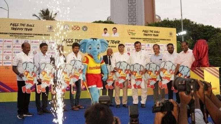 india hockey fever grips tamil nadu as mascot bomman is unveiled ahead of the hero asian champions trophy chennai 2023 64b97ac85070c - India: Hockey fever grips Tamil Nadu as Mascot ‘Bomman’ is unveiled ahead of the Hero Asian Champions Trophy Chennai 2023 - ~Thiru Udhyanidhi Stalin, Hon’ble Minister for Youth Welfare and Sports Development, Govt of Tamil Nadu unveiled the mascot ‘Bomman’ named after the Oscar-winning documentary Elephant Whisperers~ 