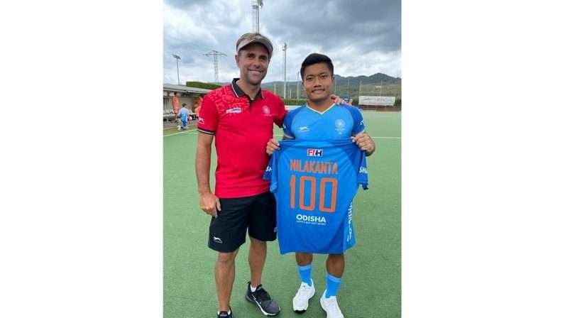 india hockey india congratulates nilakanta sharma on completing 100 international caps 64c6557b7734f - India: Hockey India congratulates Nilakanta Sharma on completing 100 International Caps - ~The midfielder from Manipur achieved this milestone during India's match against the Netherlands in Barcelona~