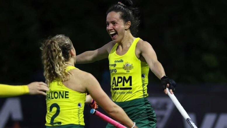 australia hockeyroos dismantle black sticks in oceania cup opener 64d4a79e1af45 - Australia: Hockeyroos dismantle Black Sticks in Oceania Cup opener - The Hockeyroos have one foot in the door of the Paris 2024 Olympic Games following a commanding 3-0 win over New Zealand in the first match of the 2023 Oceania Cup in Whangarei.