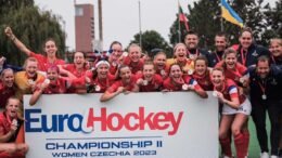 ehf france continue excellent summer with womens championship ii gold 64cfe05243434 - EHF: France continue excellent summer with women’s Championship II gold - France won the women’s EuroHockey Championship II in Prague as two early goals saw them defeat the Czech Republic hosts, completing a great week’s work.