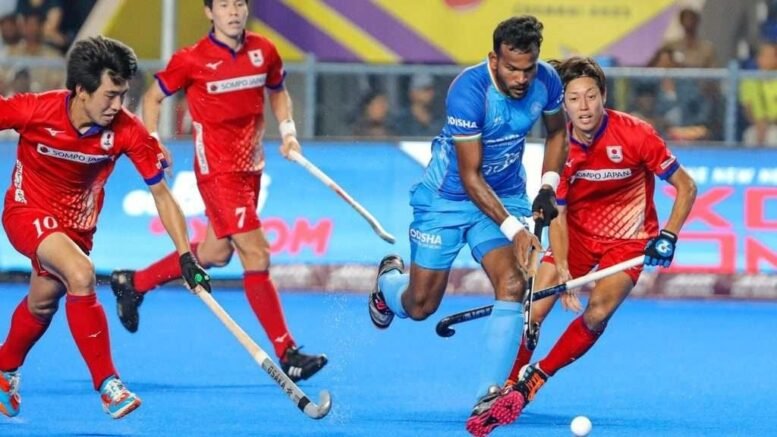 fih india dominates semifinal clash secures spot in hero asian champions trophy final 64d6c2bc61abf - FIH: India Dominates Semifinal Clash, Secures Spot in Hero Asian Champions Trophy Final - The pulsating action of the Hero Asian Champions Trophy Chennai 2023 continued to captivate hockey enthusiasts as the penultimate day showcased a thrilling semifinal clash between India and Japan. The crowd at the Mayor Radhakrishnan Stadium witnessed an exhilarating display of skill, determination, and sportsmanship on part of both teams. However, India secured a resounding 5-0 victory over Japan to secure a spot in the tournament's final.