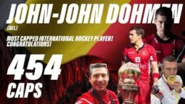 fih john john dohmen becomes highest capped international hockey player 64e1f7857d7a3 - FIH: John-John Dohmen becomes highest capped International Hockey player - As John-John Dohmen stepped onto the field for the 454th time for Belgium, in their game against England in the EuroHockey Championships 2023 today, he went past Teun de Nooijer’s record, to become the highest capped player of all time in international hockey. 