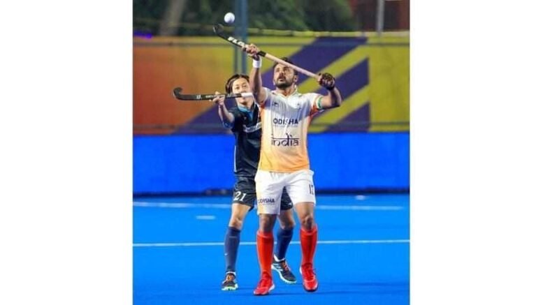 india indian mens hockey team holds reigning asian games champions japan to 1 1 draw 64cd414d77cf7 - India: Indian Men's Hockey Team holds reigning Asian Games Champions Japan to 1-1 draw - ~ Harmanpreet Singh (43') was India's lone goal scorer ~
