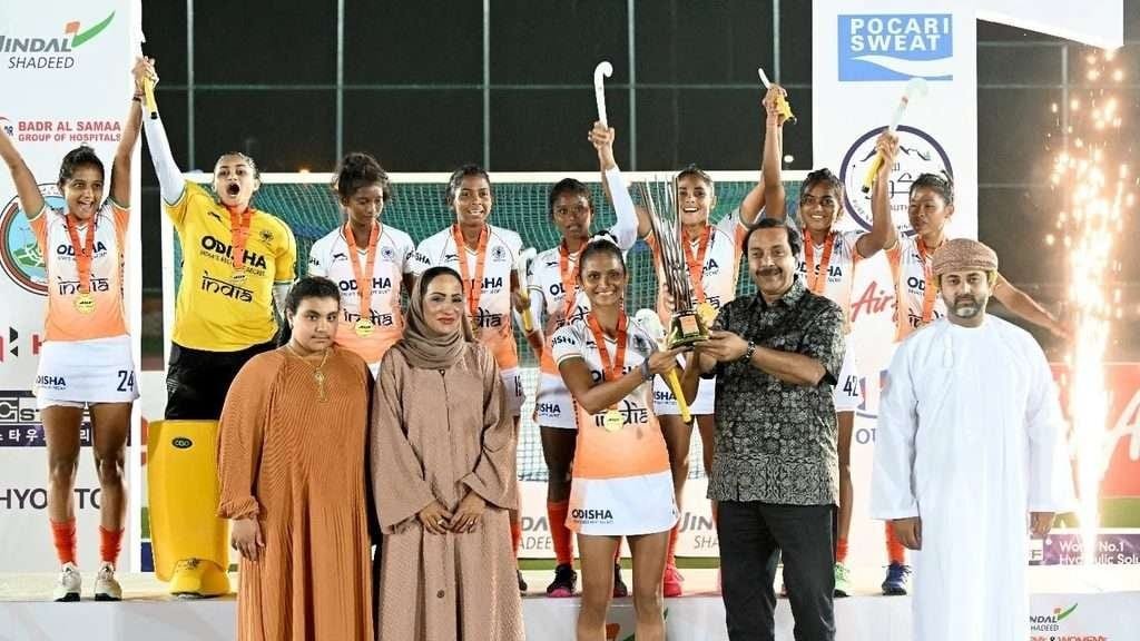 fih india claim double gold at hockey5s asia cup 2023 64f35347095ea - FIH: India claim double gold at Hockey5s Asia Cup 2023 - The inaugural Hockey5s Asia Cup came to an end today at Salalah, Oman as both Indian women’s and men’s teams claimed the gold medals. The top three finishers (men and women) were guaranteed a spot at the inaugural FIH Hockey5s World Cup 2024. Joining India in the women’s podium, and securing their spot at the World Cup, were Thailand as silver medalists, and Malaysia as bronze medalists. In the men’s competition, joining India in qualifying for the World Cup, were Pakistan who won the silver medal and Malaysia, who finished fourth behind Oman, who took bronze. As Oman have already qualified for the World Cup as hosts, Malaysia take the third available spot from Asia. 