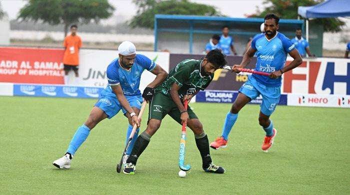 pakistan pakistan lose on penalties against india in final of asia hockey5s world cup qualifier 64f44b02429d5 - Pakistan: Pakistan lose on penalties against India in final of Asia Hockey5s World Cup Qualifier - Pakistan's hockey team was unlucky as they lost against India in the final of the Asia Hockey5s World Cup Qualifier on penalties after the match ended 4-4 in the normal time on Saturday in Salalah, Oman.