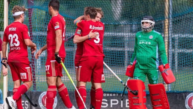 ehl rot weiss lead way into german mens winter break 653c06ecf0949 - EHL: Rot-Weiss lead way into German men’s winter break - Rot-Weiss Köln’s men completed the first phase of the German season in flying form as they defeated SC Frankfurt 80 6-1 with Christopher Rühr scoring a hat trick.